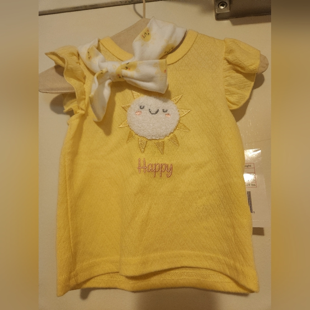 Duck Duck Goose Girls Sunshine Yellow Pajama set
